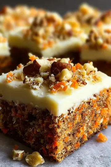 Decadent Carrot Cake Bars with Cream Cheese Frosting
