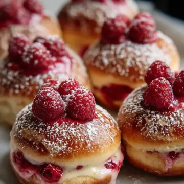 Raspberry Custard Buns Recipe