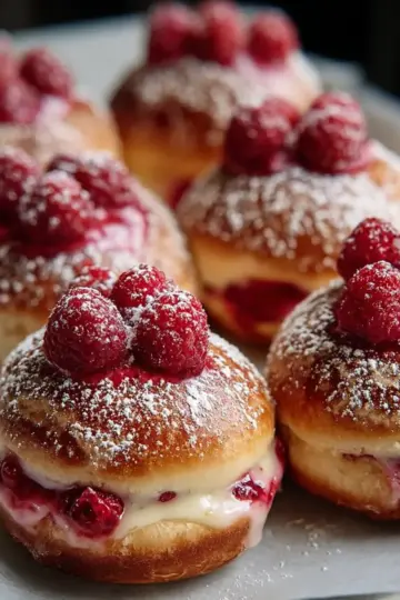 Raspberry Custard Buns Recipe