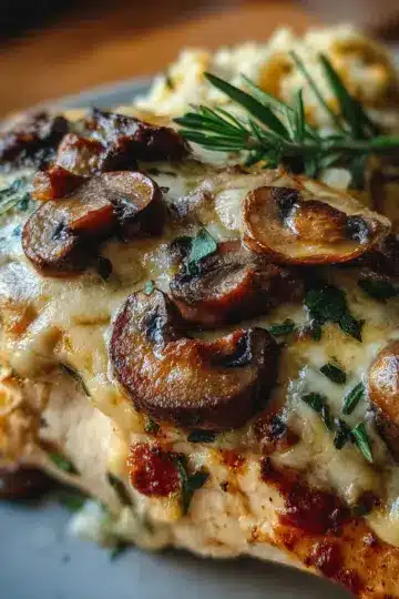 Gouda & Mushroom Stuffed Chicken