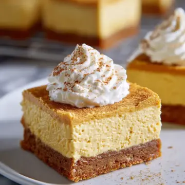 Pumpkin Cheesecake Bars Recipe