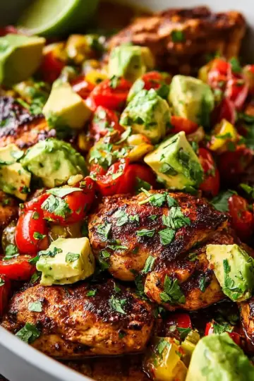 Fiesta Lime Chicken with Avocado