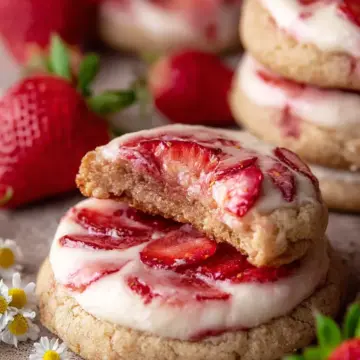 Strawberry Cheesecake Cookies