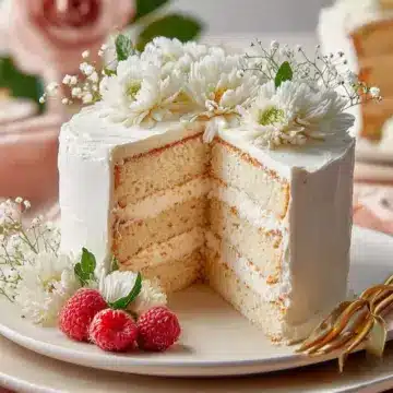 Deliciously Moist White Wedding Cake Recipe