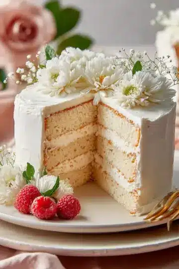 Deliciously Moist White Wedding Cake Recipe
