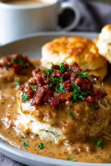 Soul-Satisfying Biscuits and Chorizo Gravy