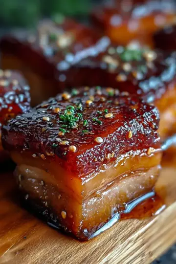 Irresistible Whiskey Brown Sugar Pork Belly