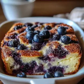 Blueberry Buttermilk Pancake Casserole