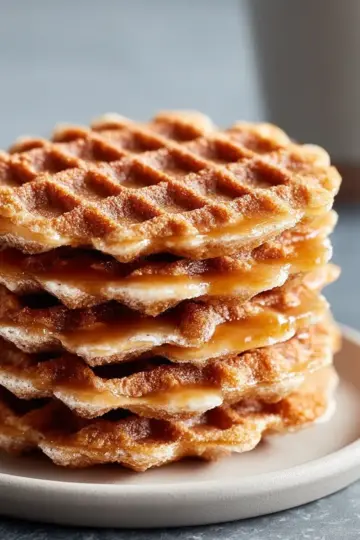 Homemade Stroopwafels with Rich Caramel Filling Recipe