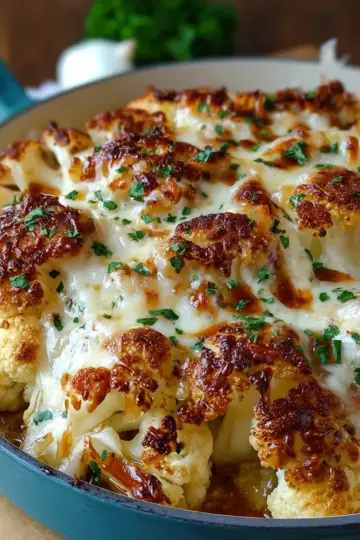 Baked Cauliflower with Gruyère Cheese