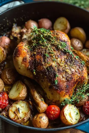 Savor Dutch Oven Chicken and Potatoes