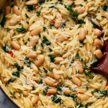 Creamy White Bean Orzo Recipe