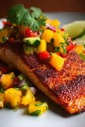 Salmon with Mango Salsa