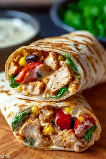 Easy Southwest Chicken Wrap