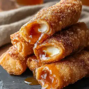 Texas Twinkies Egg Rolls with Honey