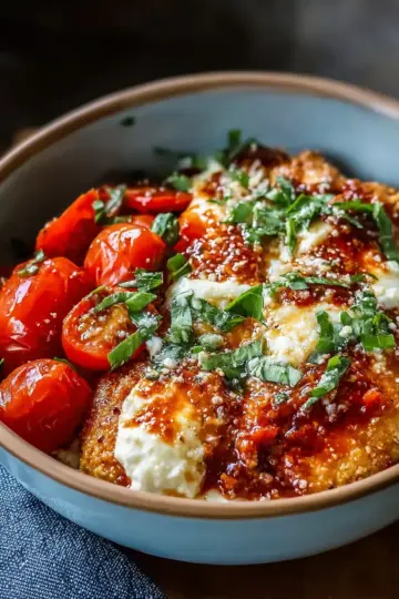 15-Minute Cottage Cheese Chicken Parm Bowl