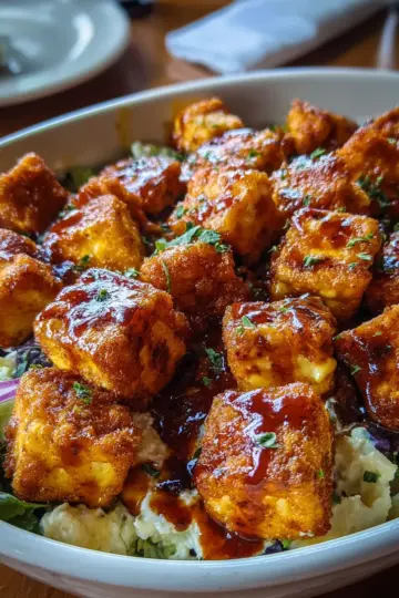 Crispy Buffalo Tofu Caesar