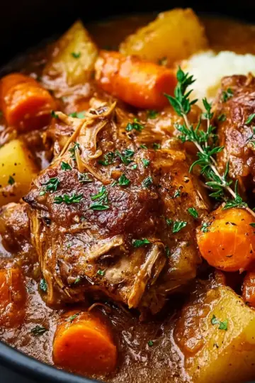 Savory Crockpot Chicken Thigh Pot Roast for Cozy Nights Recipe