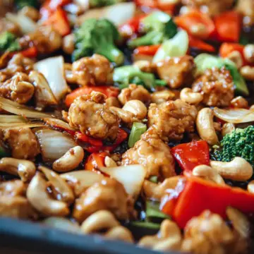 Sheet Pan Cashew Chicken